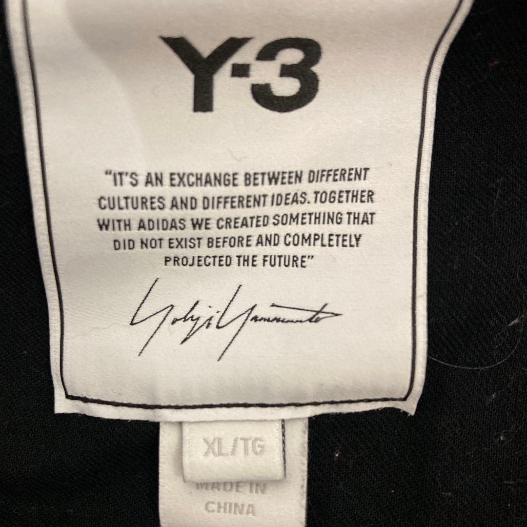 Y-3 ブラック　フード付きパーカー XL