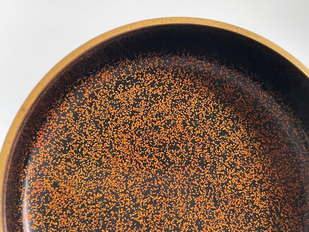 漆工　蒔絵師　中村湖舟 金地菊桐蒔絵平棗　加賀蒔絵　茶道具　共箱