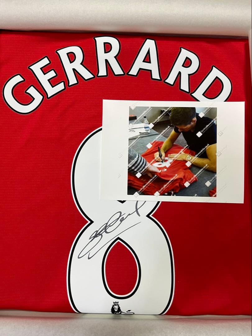 リヴァプール　リバプール　スティーブン・ジェラード　サイン入りユニフォーム