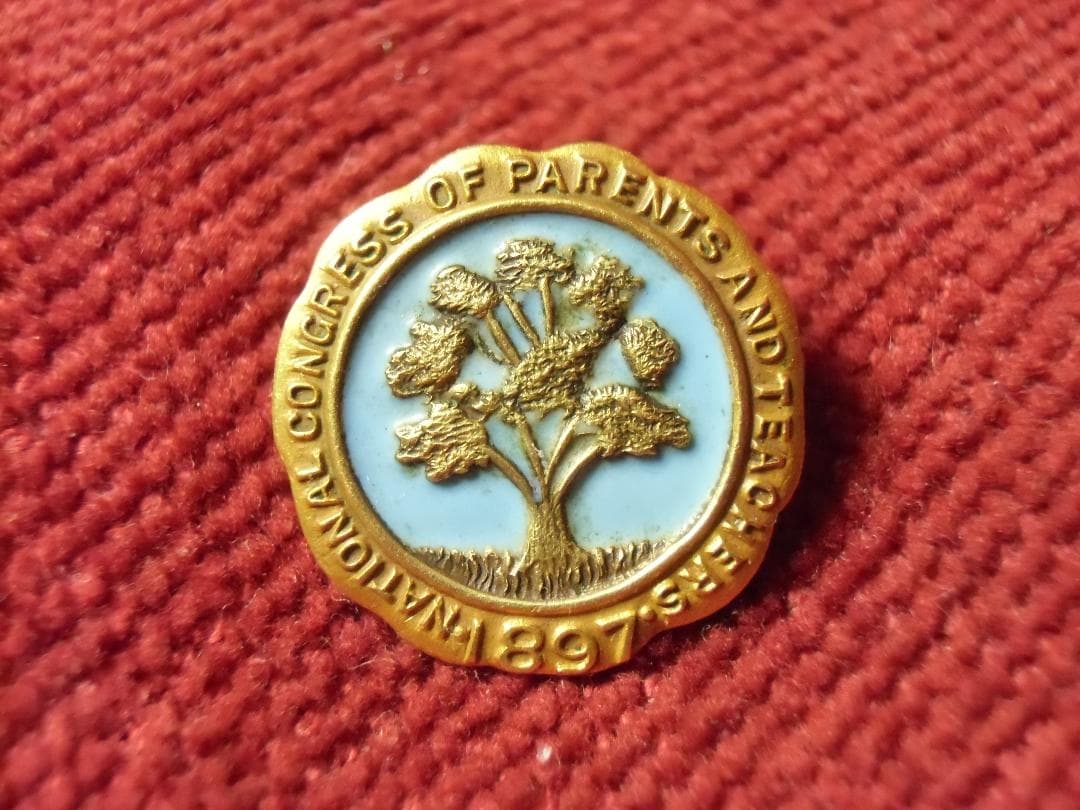 ★１８９７年＊アメリカ＊保護者と牧師の全国会議メンバーバッジ＊１０Ｋ製（実物）