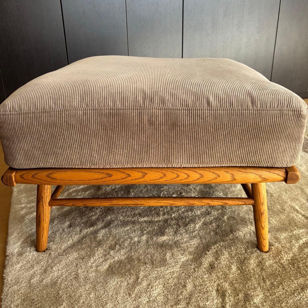 【美品】モモナチュラル オットマン グレー