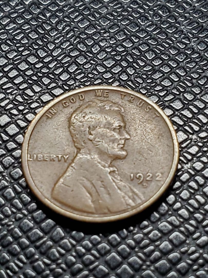 1482.　希少　1922年　D　アメリカ　リンカーン　麦　セント