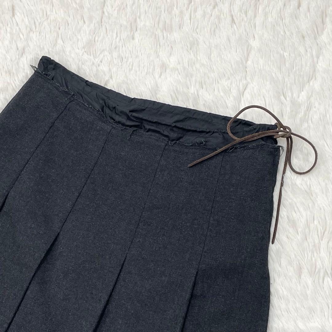 00s PRADA プラダスポーツ ウール プリーツスカート 38