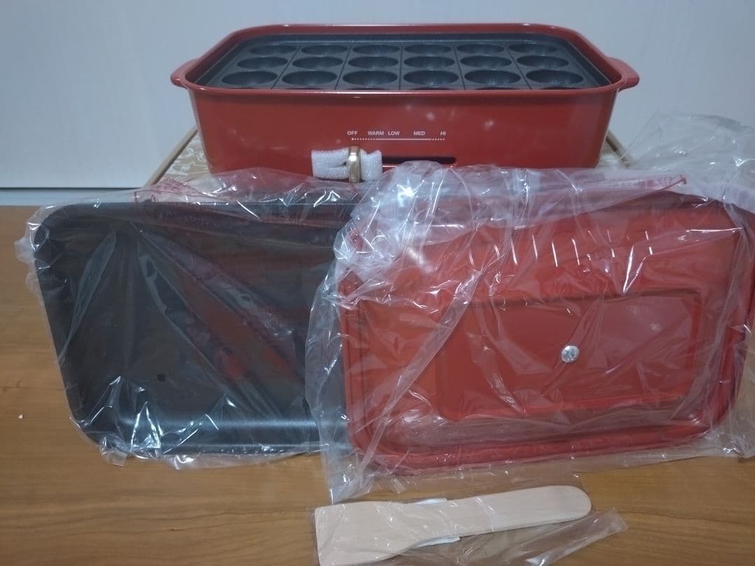 BRUNO コンパクトホットプレート レッド