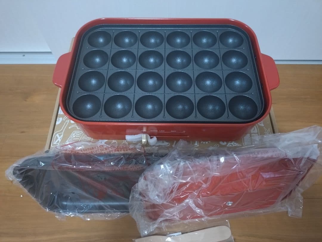 BRUNO コンパクトホットプレート レッド