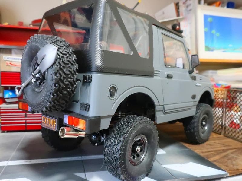 WPL 1/10 ジムニー C74-1 フルセット カスタム グレー クローラー
