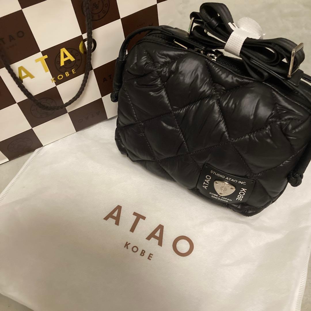 ☆新品☆アタオ　コラッツァ　ショルダーバッグ　キルティング　黒