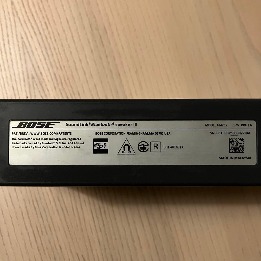 【美品】Bose SoundLink III Bluetoothスピーカー
