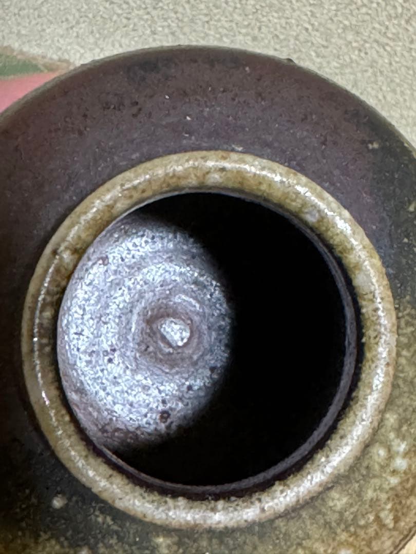 備前　肩衝茶入　人間国宝　山本陶秀