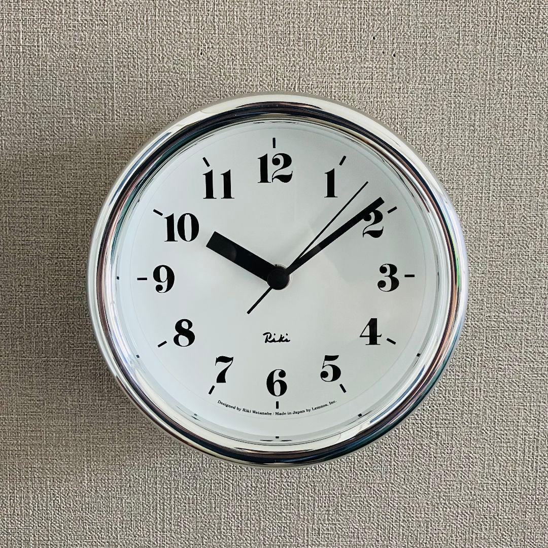 銀ワサさま専用 未使用 リキ アルミニウム クロック 掛け時計 置時計