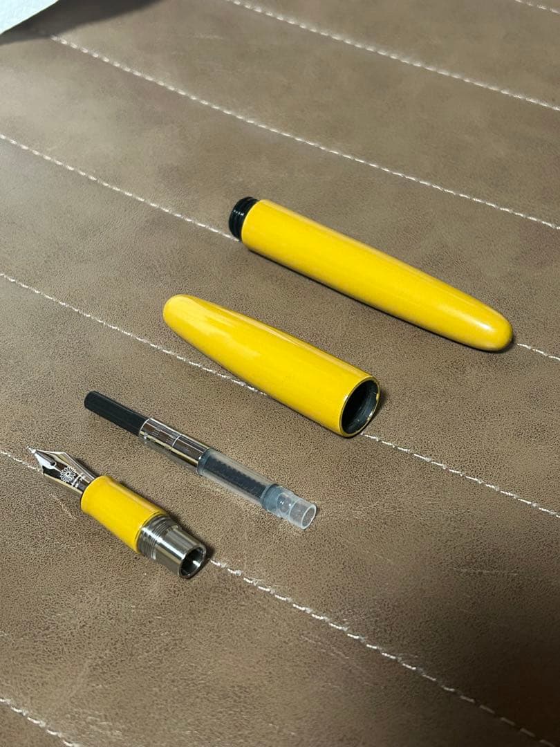 ワンチャー　誠漆・黄　将軍ニブペ　FUDE ふでdeまんねん　長原　18金