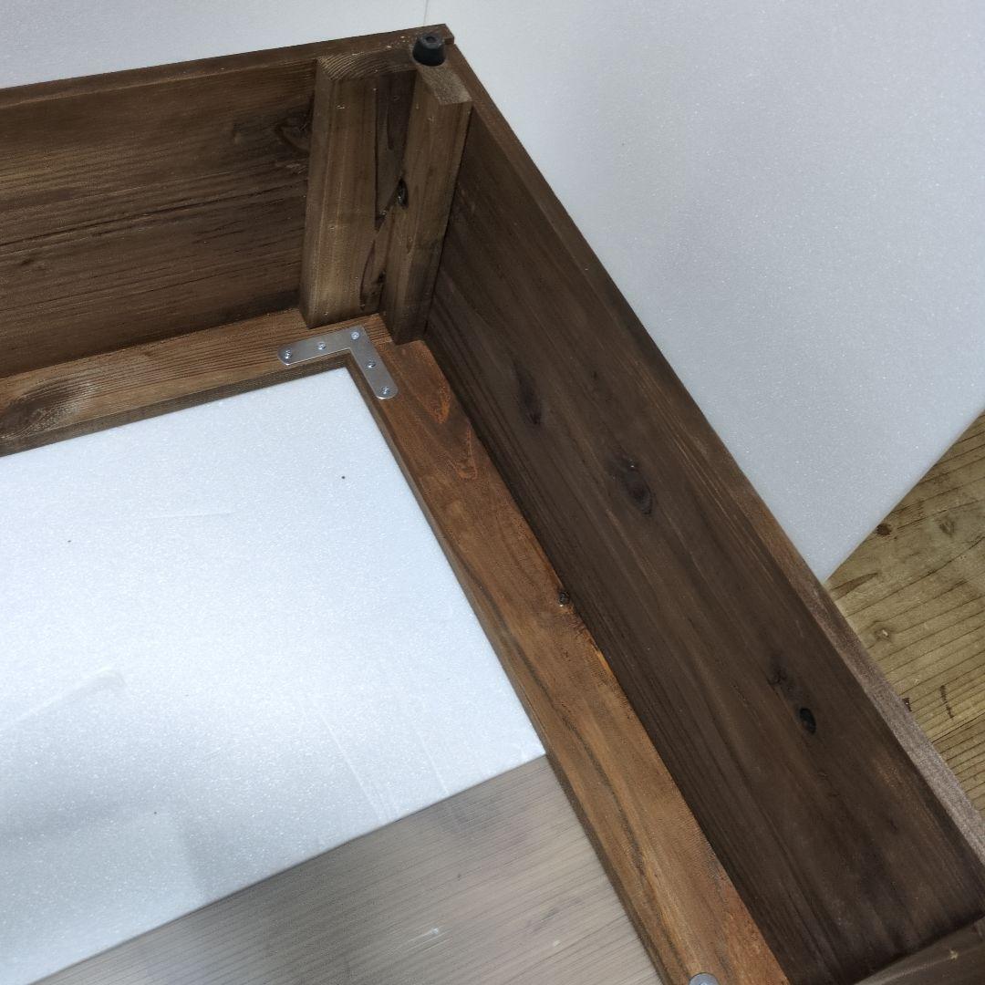 トロ舟40リットル　木枠　杉板カバーセット　ビオトープ　メダカ