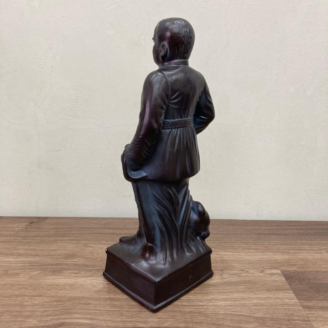 E-4 【希少】西郷隆盛 像 置物 （愛犬ツンと一緒に） 西郷どん 維新の三傑