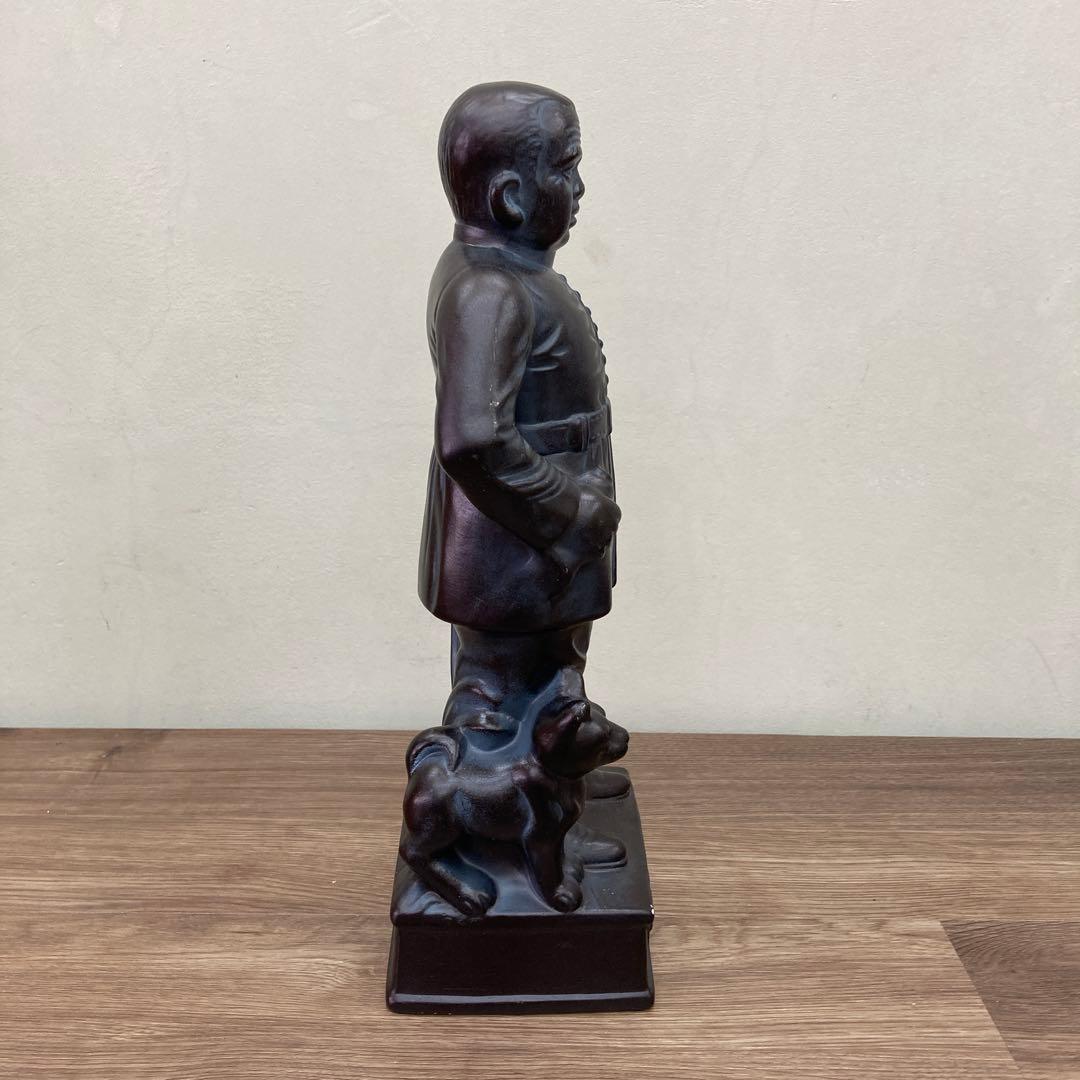 E-4 【希少】西郷隆盛 像 置物 （愛犬ツンと一緒に） 西郷どん 維新の三傑