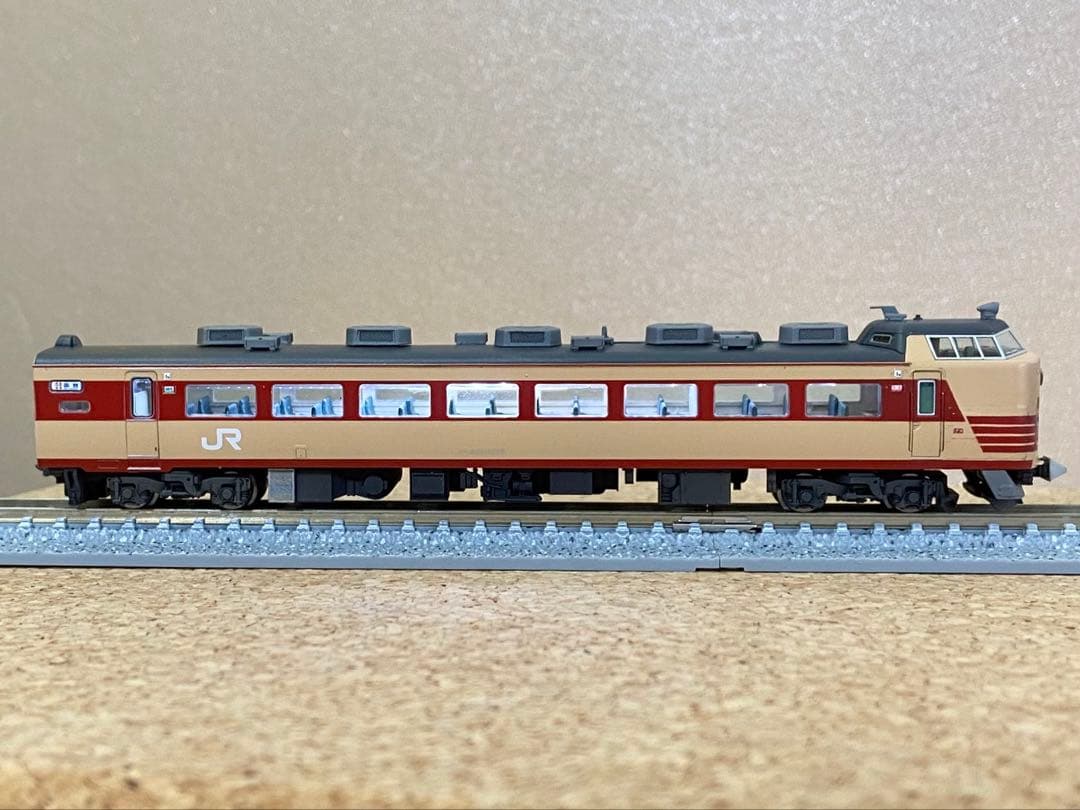 NゲージTOMIX 国鉄 485-1000系特急電車基本セット ウェザリング加工