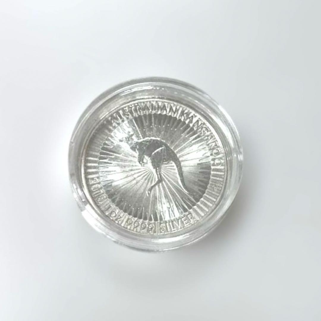 【純銀】オーストラリア　カンガルー 銀貨　1oz ケース付き　⑥