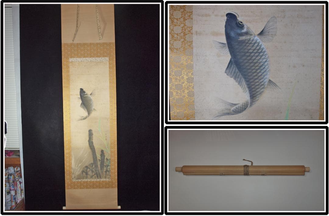 古民家整理品　江戸時代肉筆掛け軸そ中国美术品 激安骨董品 X1103C16-9