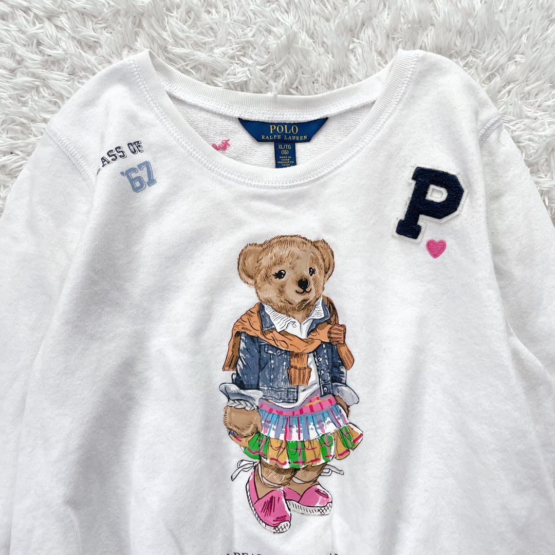 POLORALPH LAUREN ポロベア　スエット　トレーナー　白