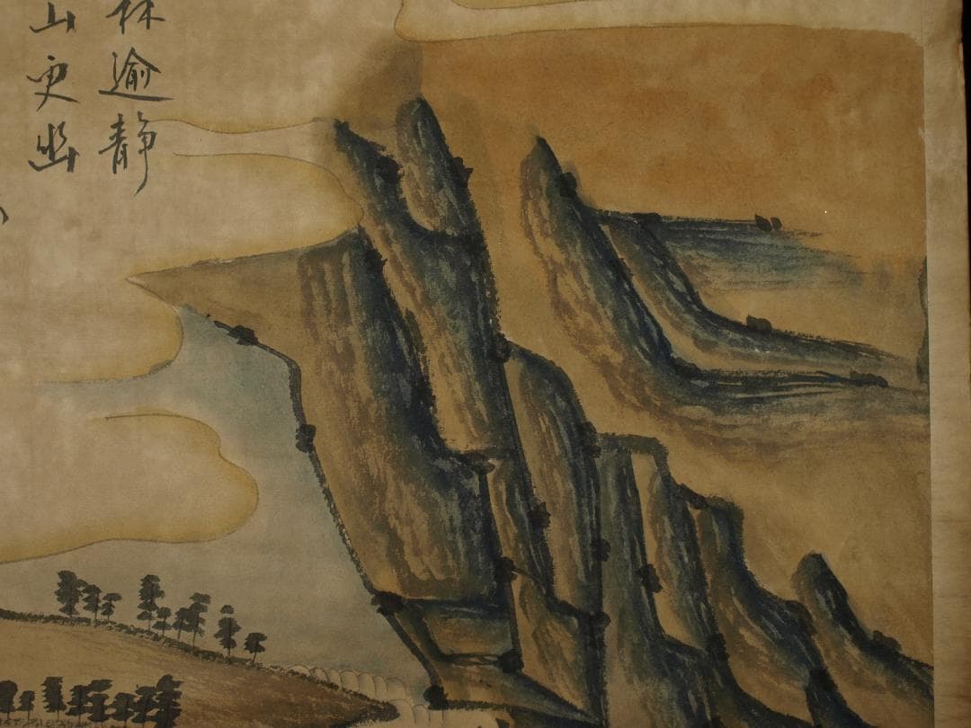 民間仕入れ品　中国唐時代の人物図　肉筆絵　激安骨 BD110A2-2