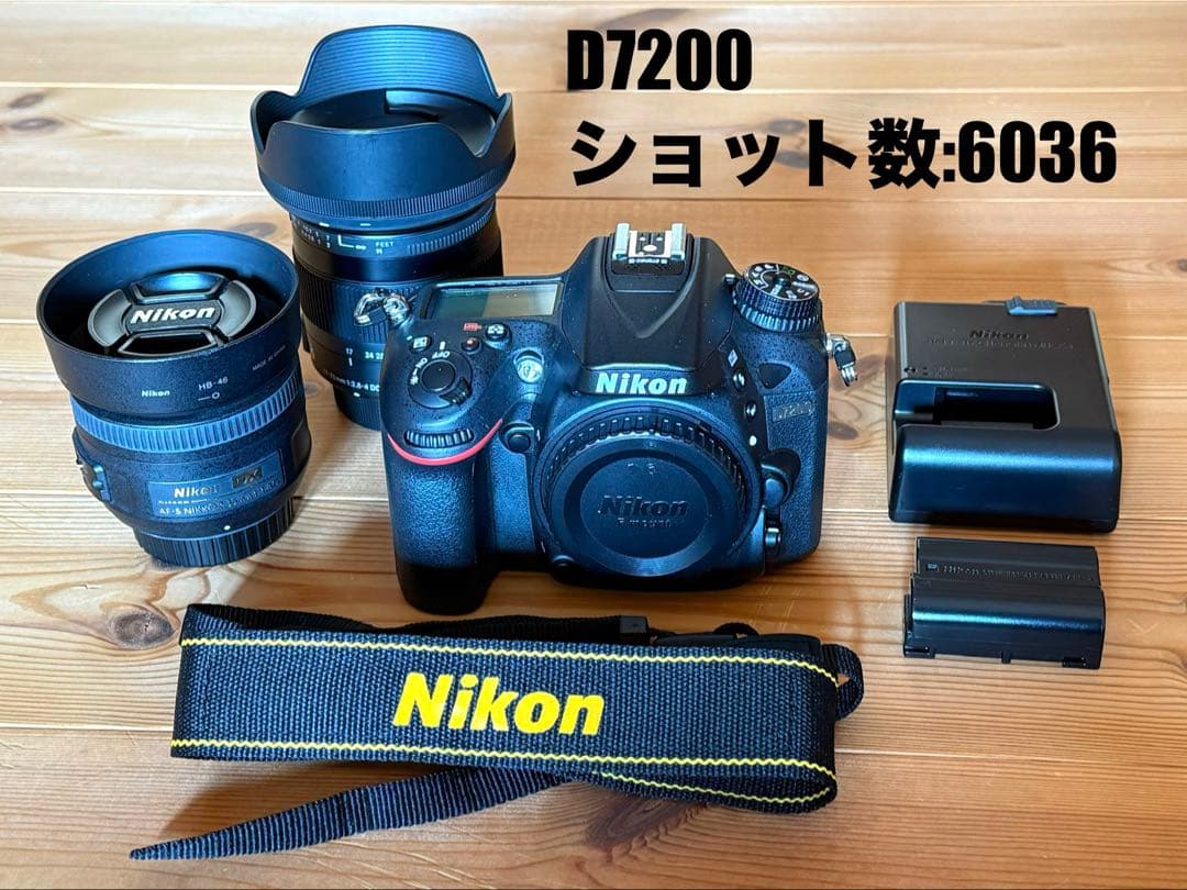 【極美品】Nikon D7200 ＋ レンズ2本セット