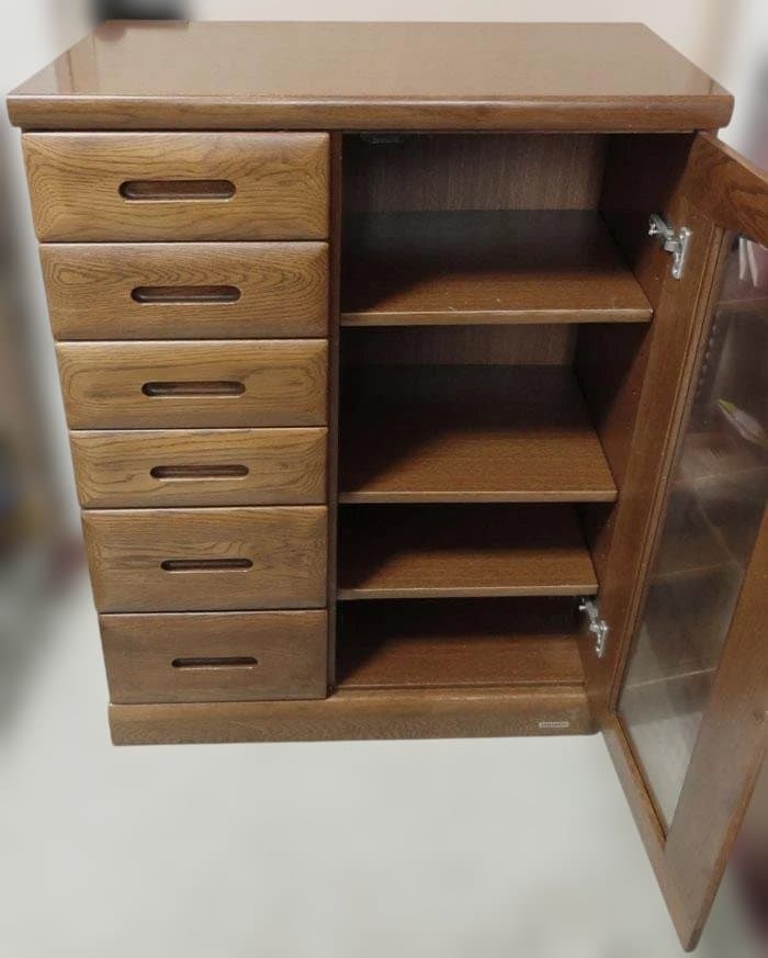 状態良好　浜本工芸 キャビネット リビングボード サイドボード 木製