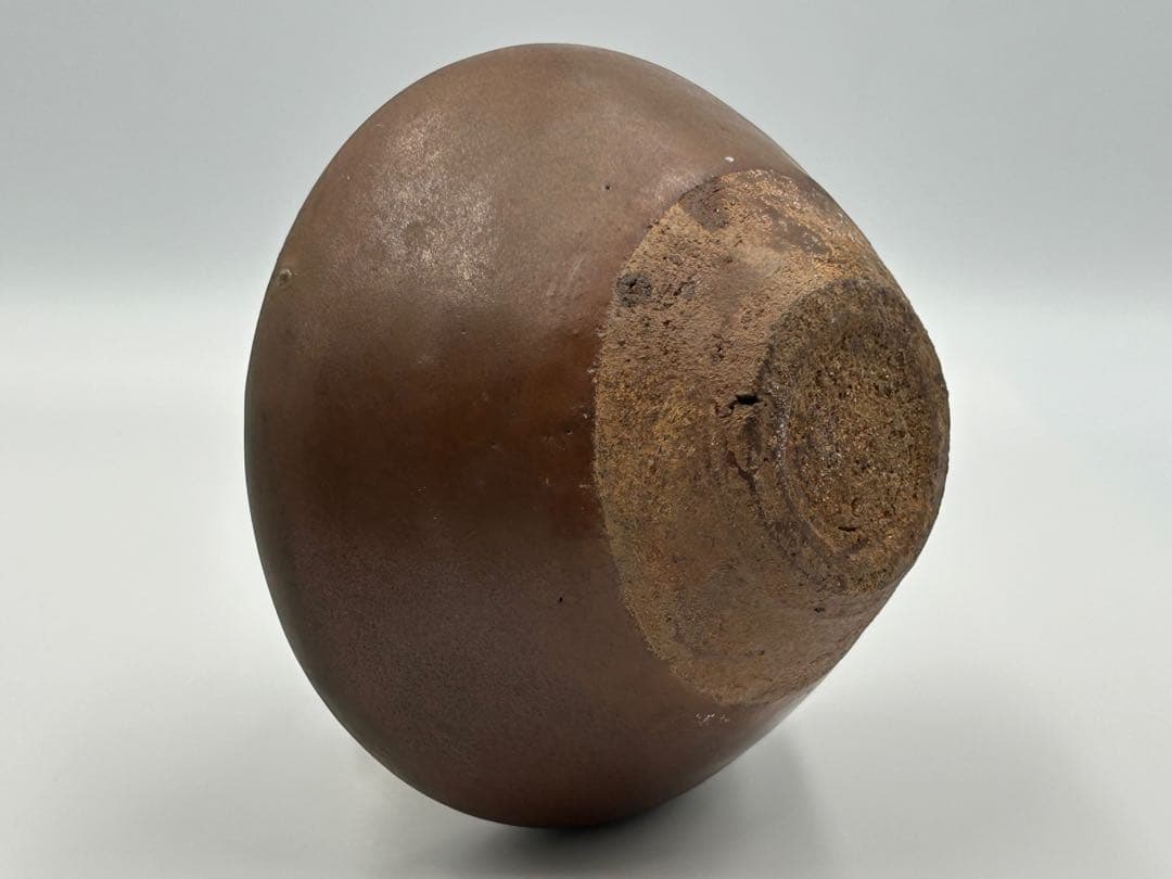 ★0011　宋時代　建窯 柿红釉天目茶碗 ★茶道具 茶器 唐物天目中国美術