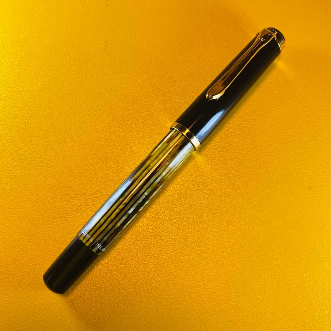 ペリカン　400 茶縞　万年筆　Pelikan 400 FP