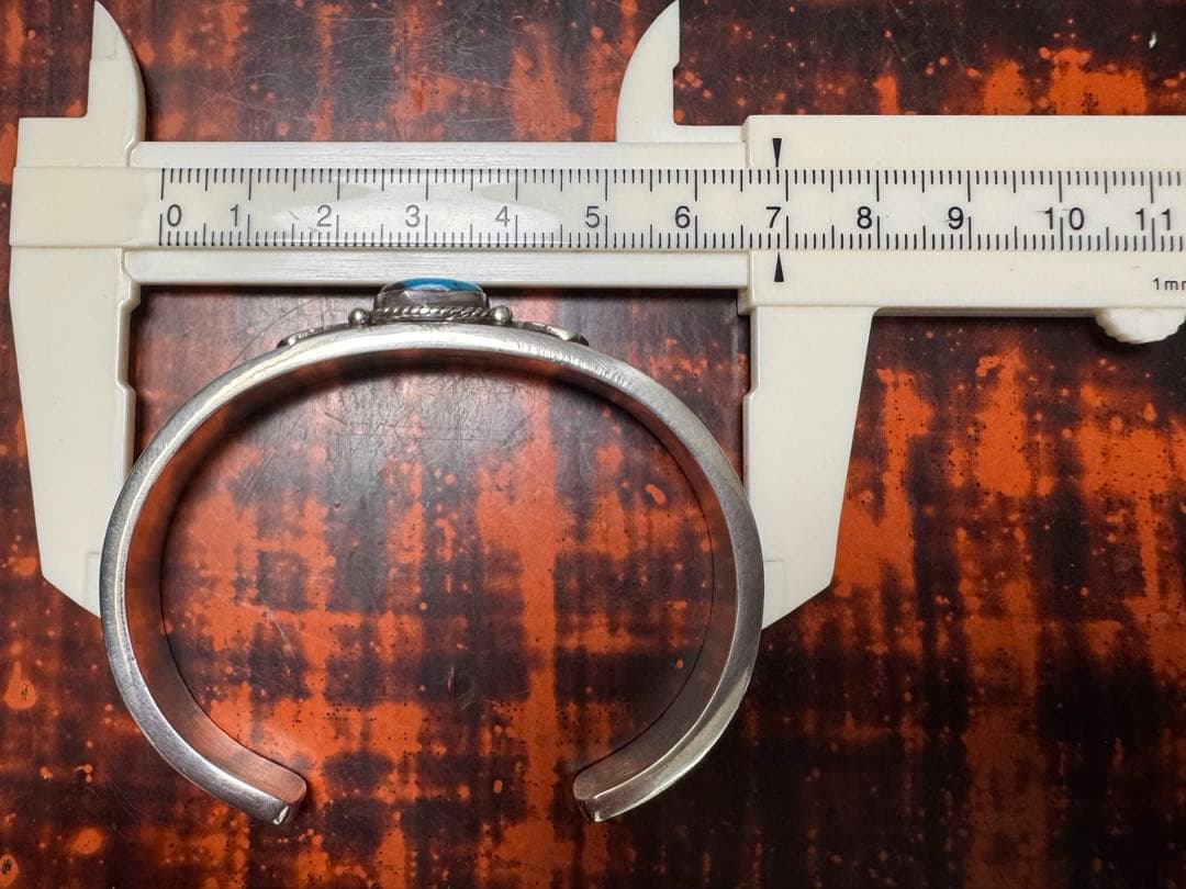 最終 美品 故人 ドノバンキャドマン バングル ビズビーターコイズ ヘビーゲージ