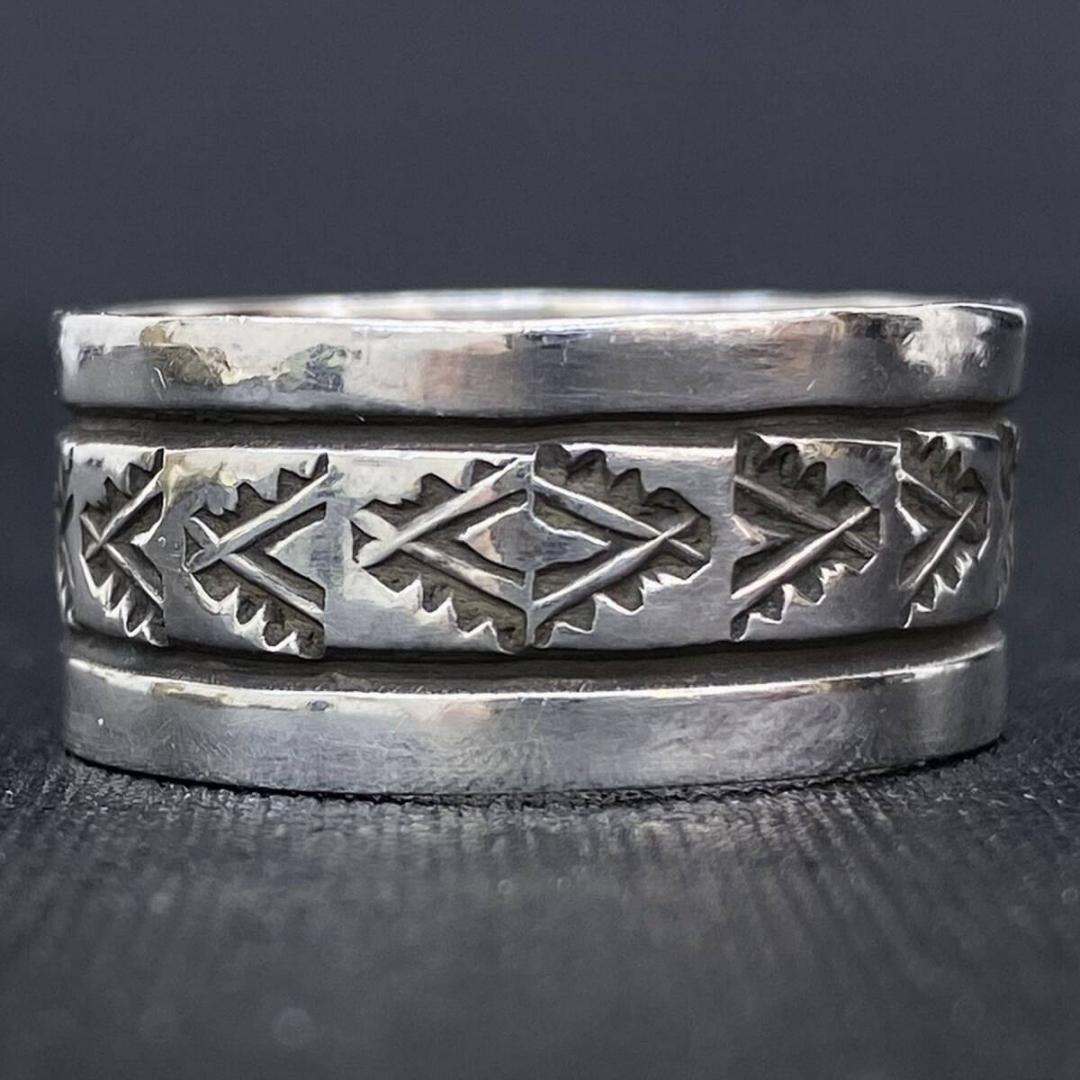 NAVAJO Rick Enriquez シルバー ネイティブ リング 27号
