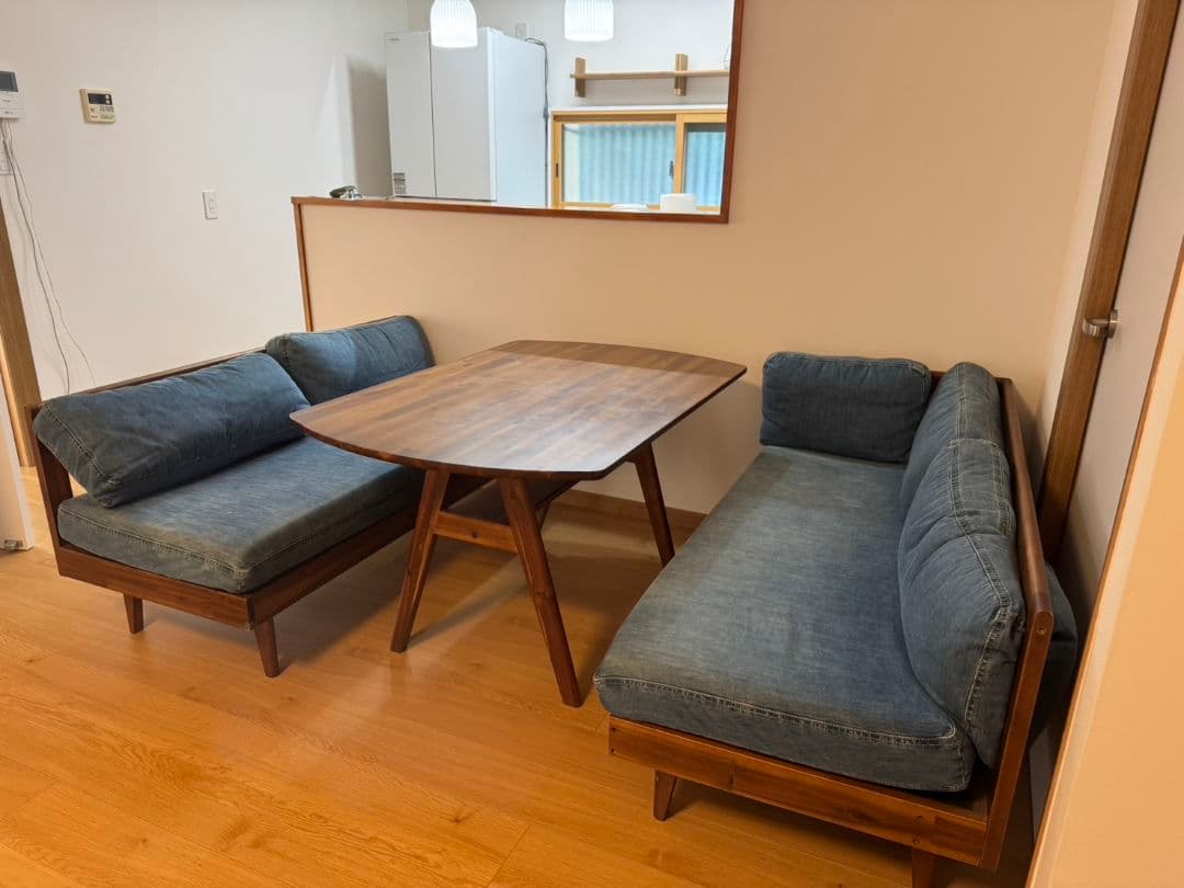 【再値下げしました】unico SWELLA ダイニングセットW1200