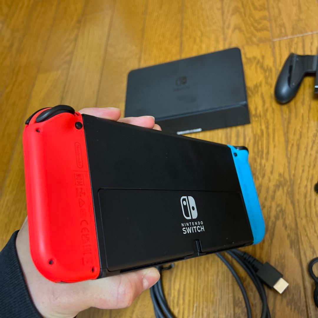 Nintendo Switch ネオンオレンジ/ブルー 本体 収納ポーチ付き