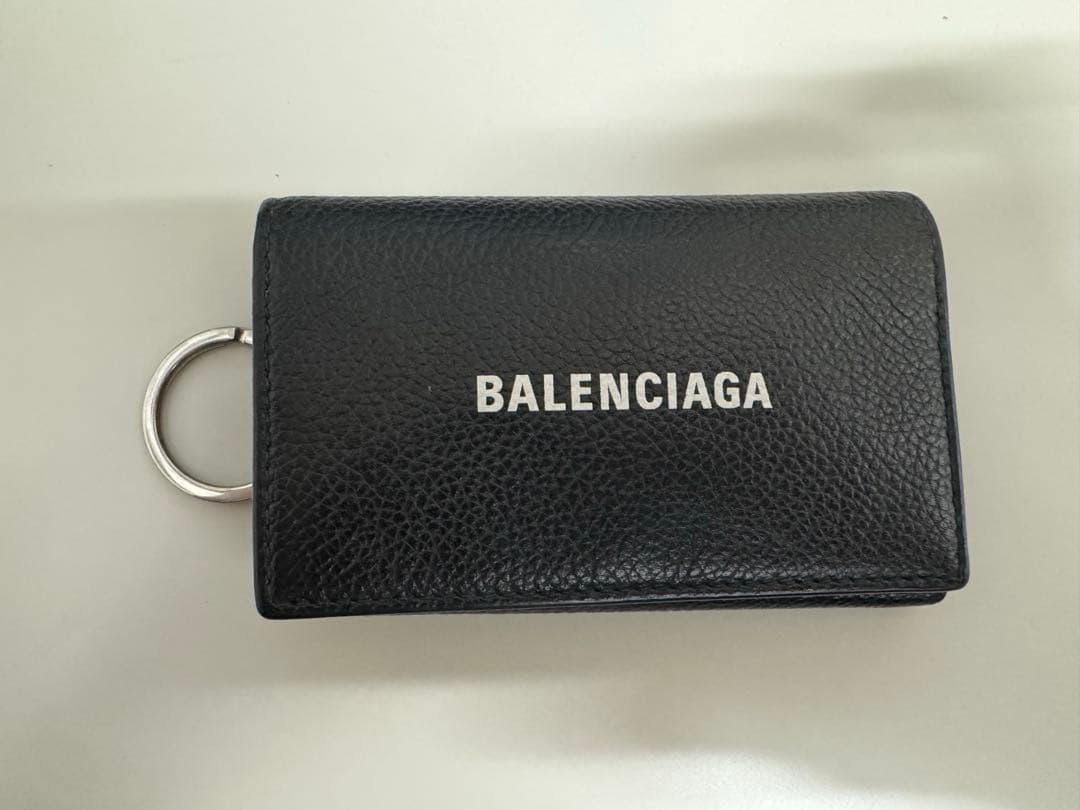 【中古】BALENCIAGA 6連キーケース ブラック　バレンシアガ