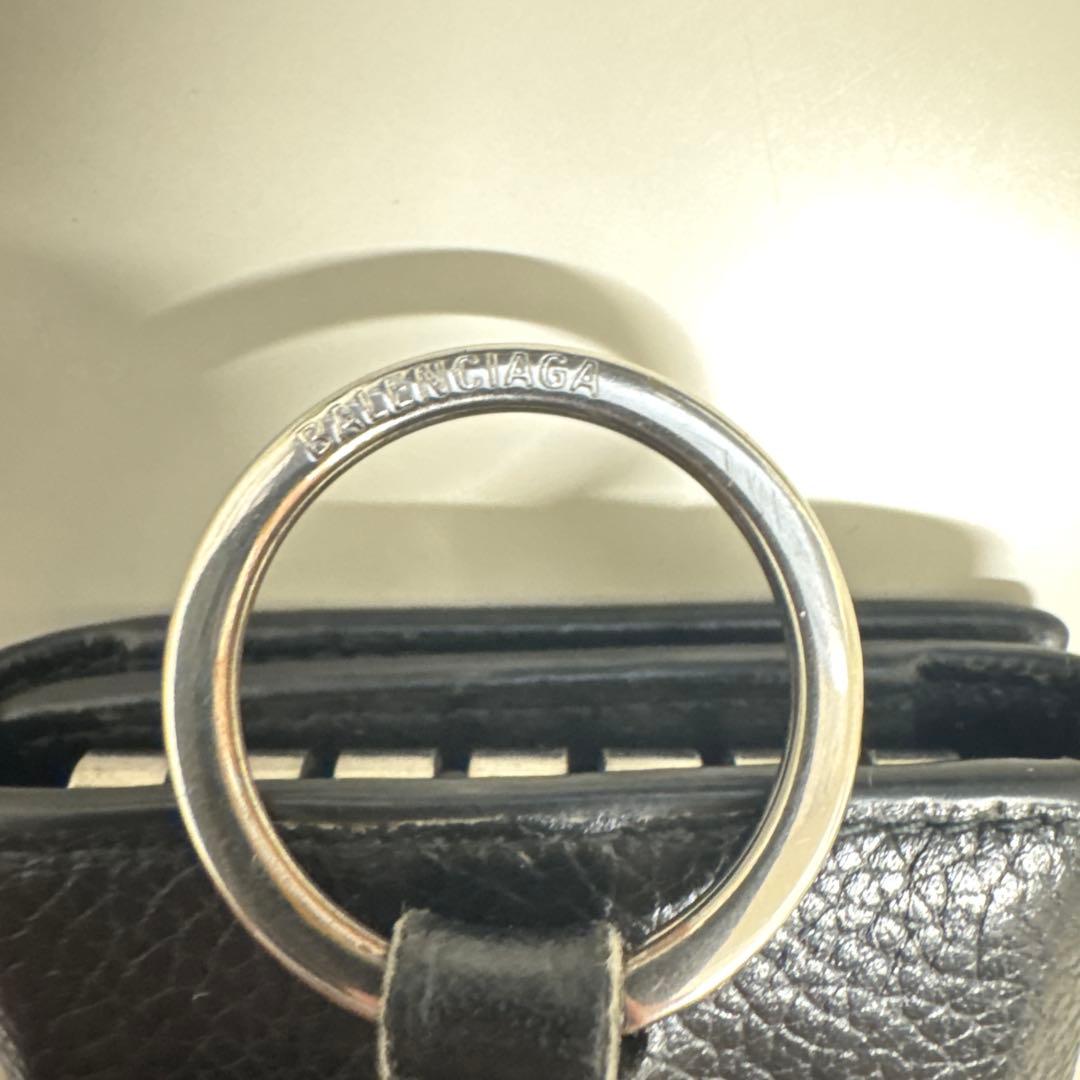 【中古】BALENCIAGA 6連キーケース ブラック　バレンシアガ