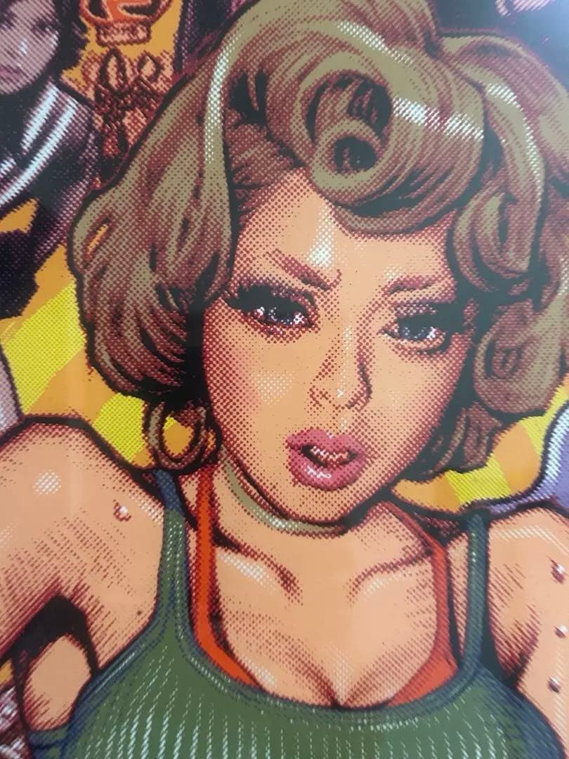 ロッキンジェリービーン　シルクスクリーン　額付