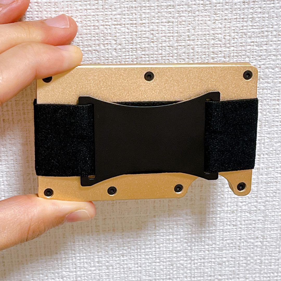 薄い財布 マネーバンド キャッシュレス アルミニウム カードケース