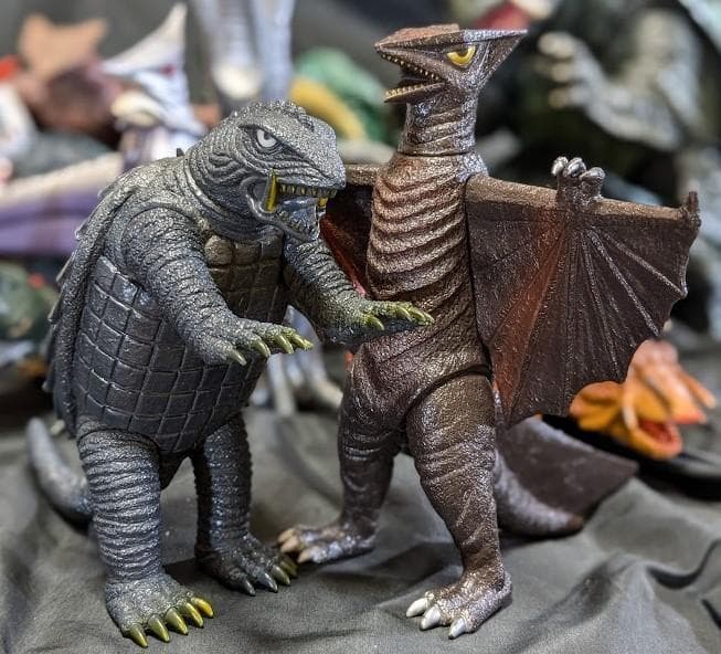 昭和～平成ガメラ＆登場怪獣（バンダイ）＆ビッグサイズソフビ他１７体セット＋３
