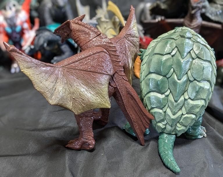 昭和～平成ガメラ＆登場怪獣（バンダイ）＆ビッグサイズソフビ他１７体セット＋３