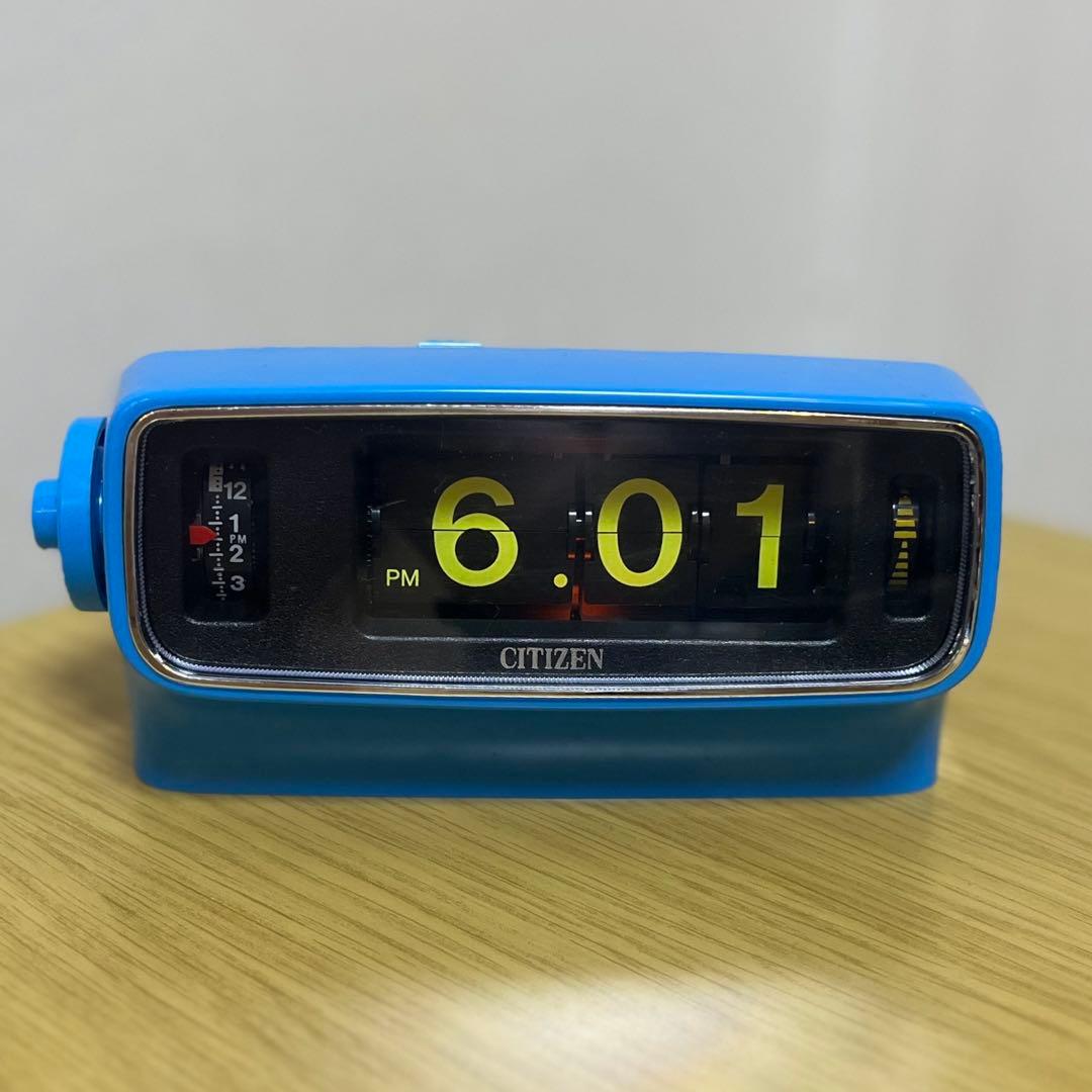 【整備済み動作正常】美品！CITIZENパタパタ時計 リーフタイム013