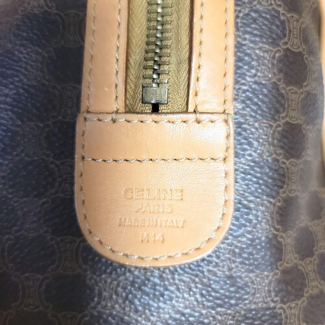 【値下げ】CELINE ・マカダム柄・トリオンフ・ミニ・ボストンバッグ・2way