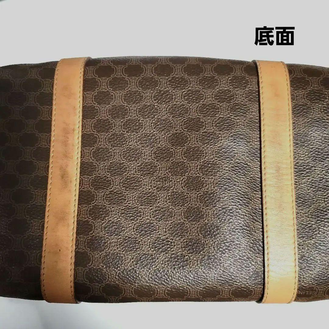 【値下げ】CELINE ・マカダム柄・トリオンフ・ミニ・ボストンバッグ・2way