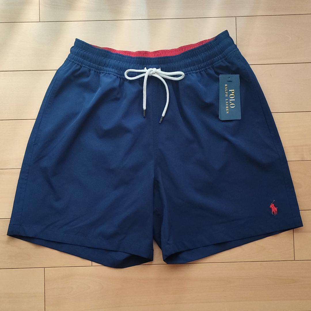 【新品】ラルフローレン Sサイズ メンズ水着 スイムトランクス ネイビー 男性