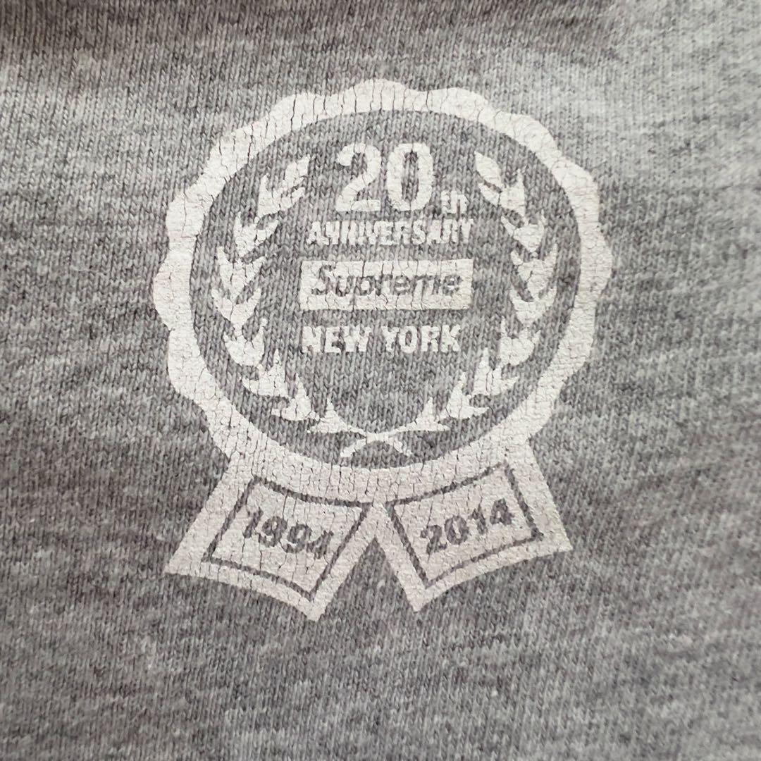 Supreme シュプリーム 20周年記念 ボックスロゴ Tシャツ グレー