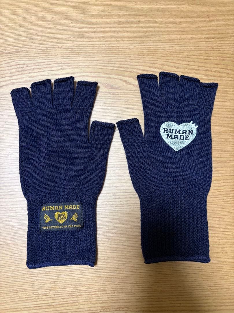 ヒューマンメイドHUMAN MADE ネイビー 手袋