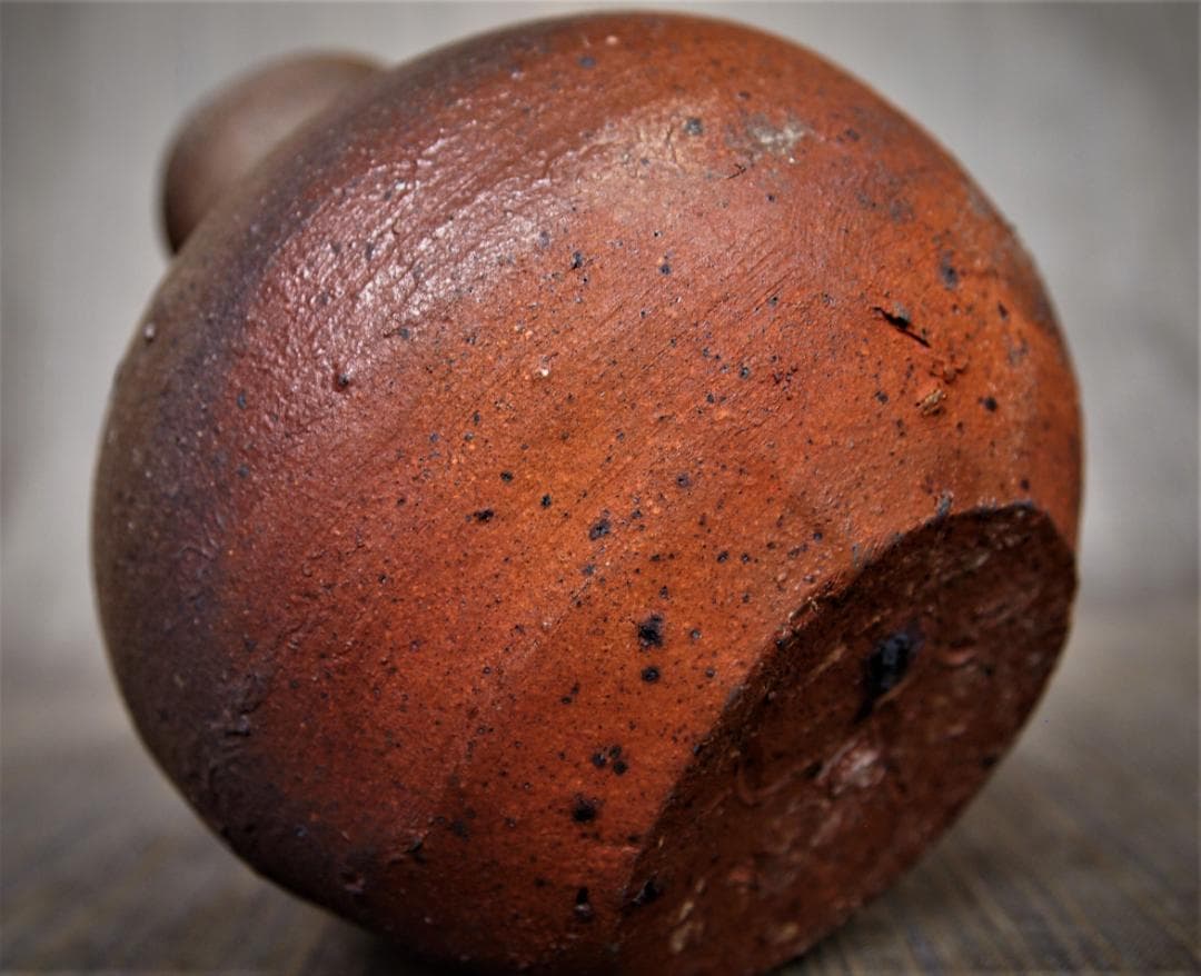 希少作★森岡成好★とくり（南蛮窯変徳利）★共箱