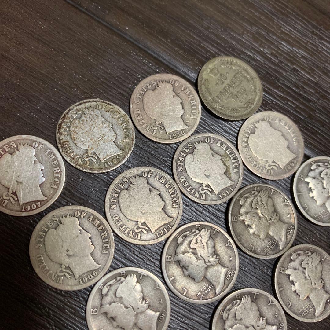 アメリカ　銀貨　ダイム銀貨など　２０枚