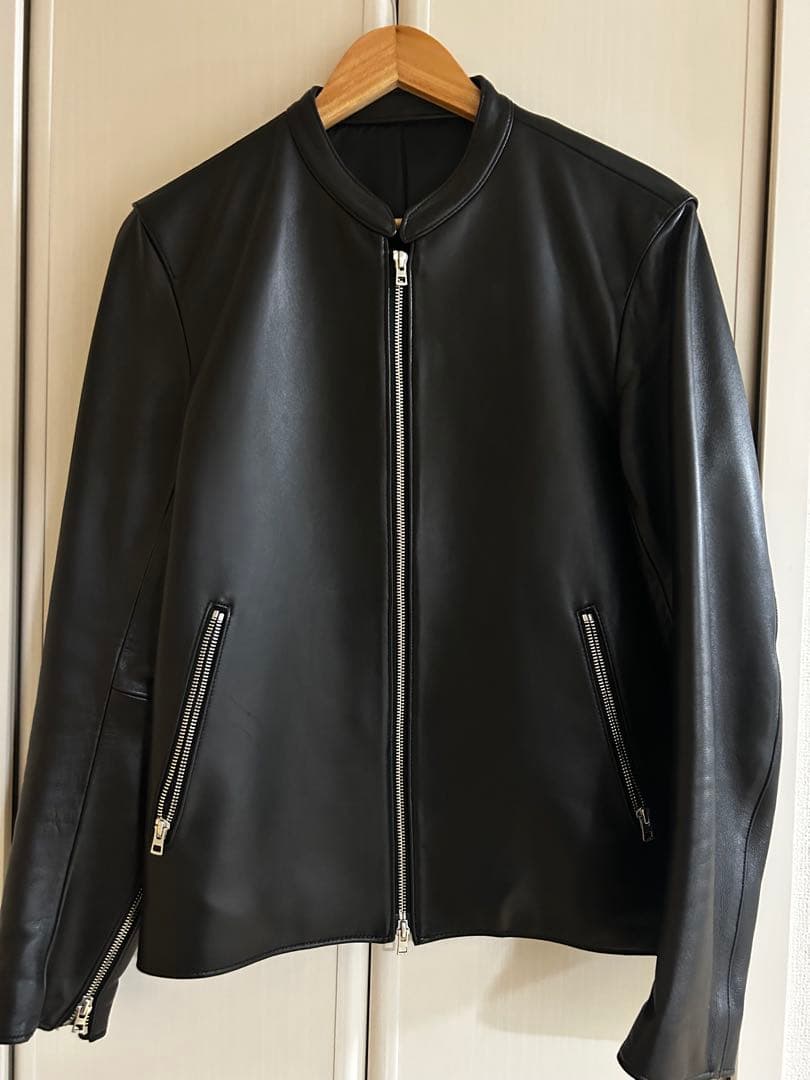 【超美品】希少ライダースジャケット リドム シングル Lサイズ 黒
