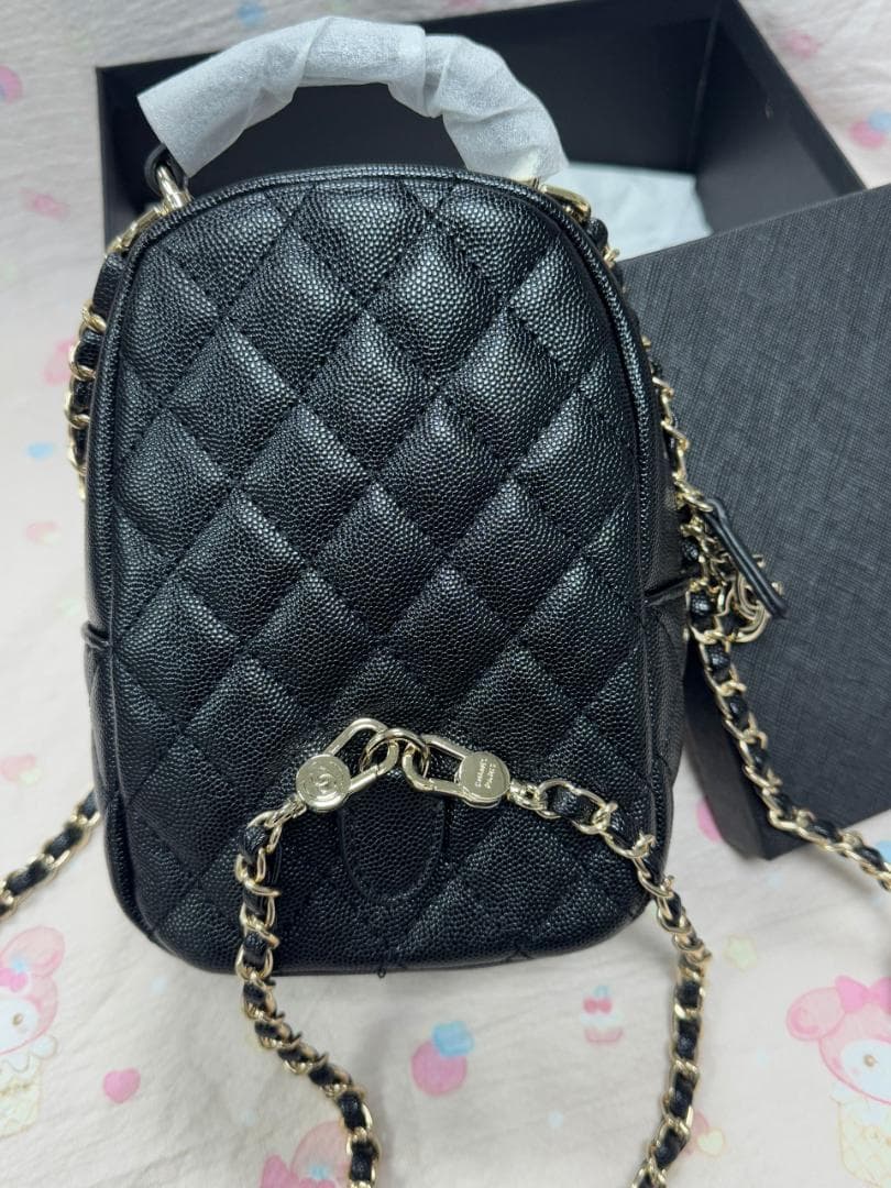 新品・ノベルティ ブラック レザー バックパック