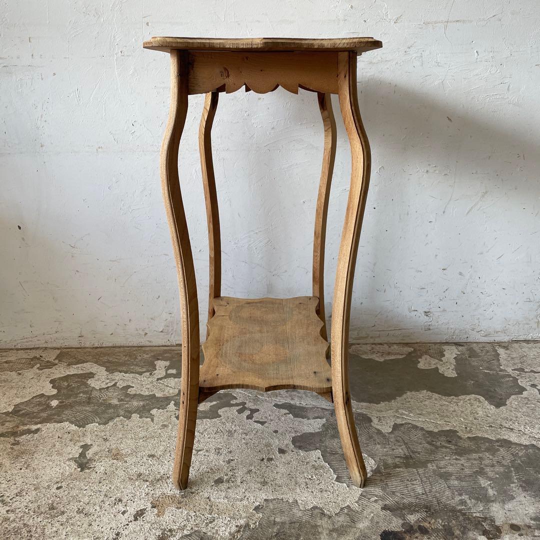 M'sビンテージ　サイドテーブル　フラワースタンド　花台　剥離