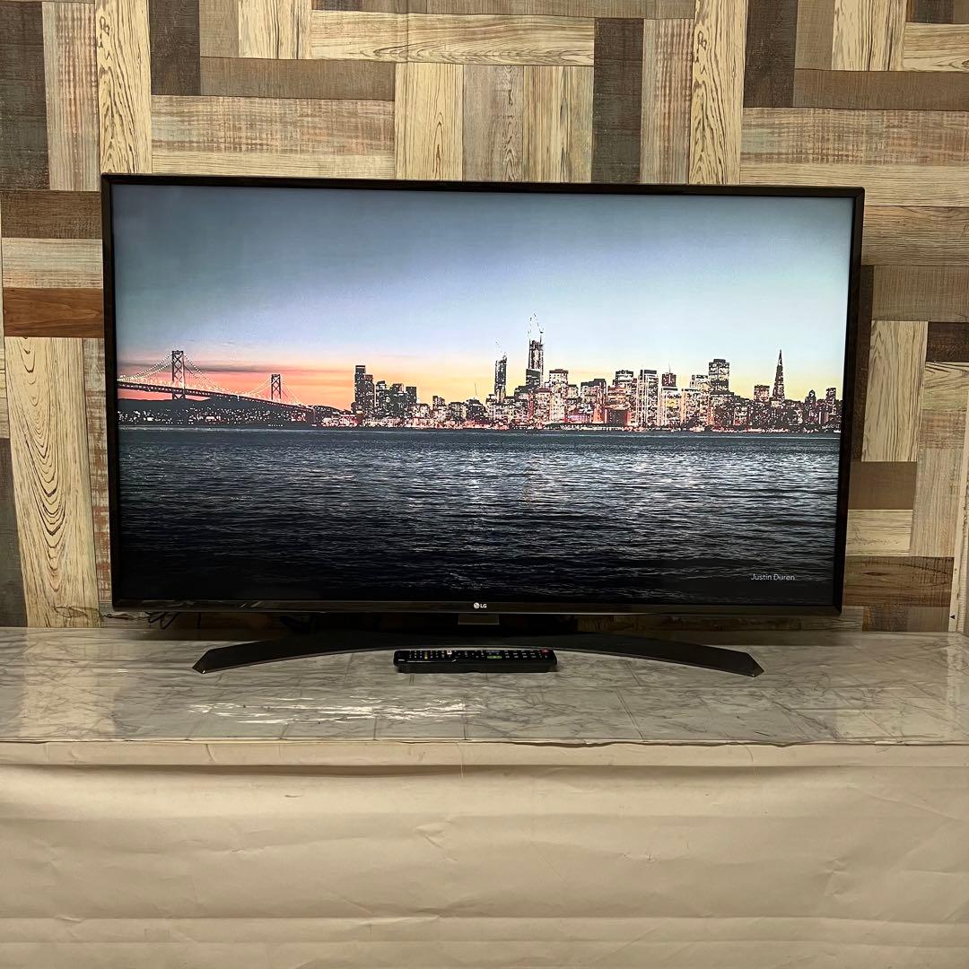 リクエスト価格。全国送料込LG49型4K液晶テレビ外付けHDD録画可能新品リモ付