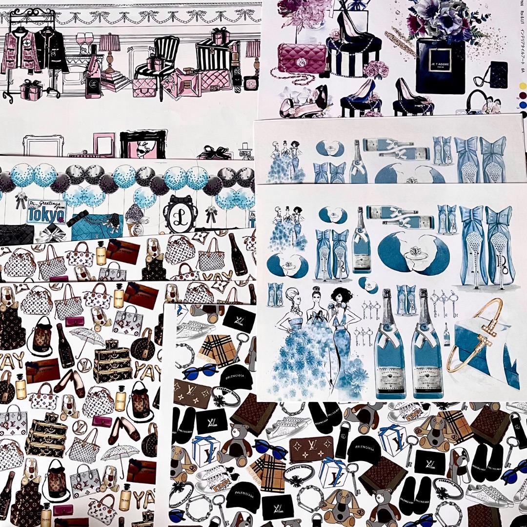 デザイン転写紙多数